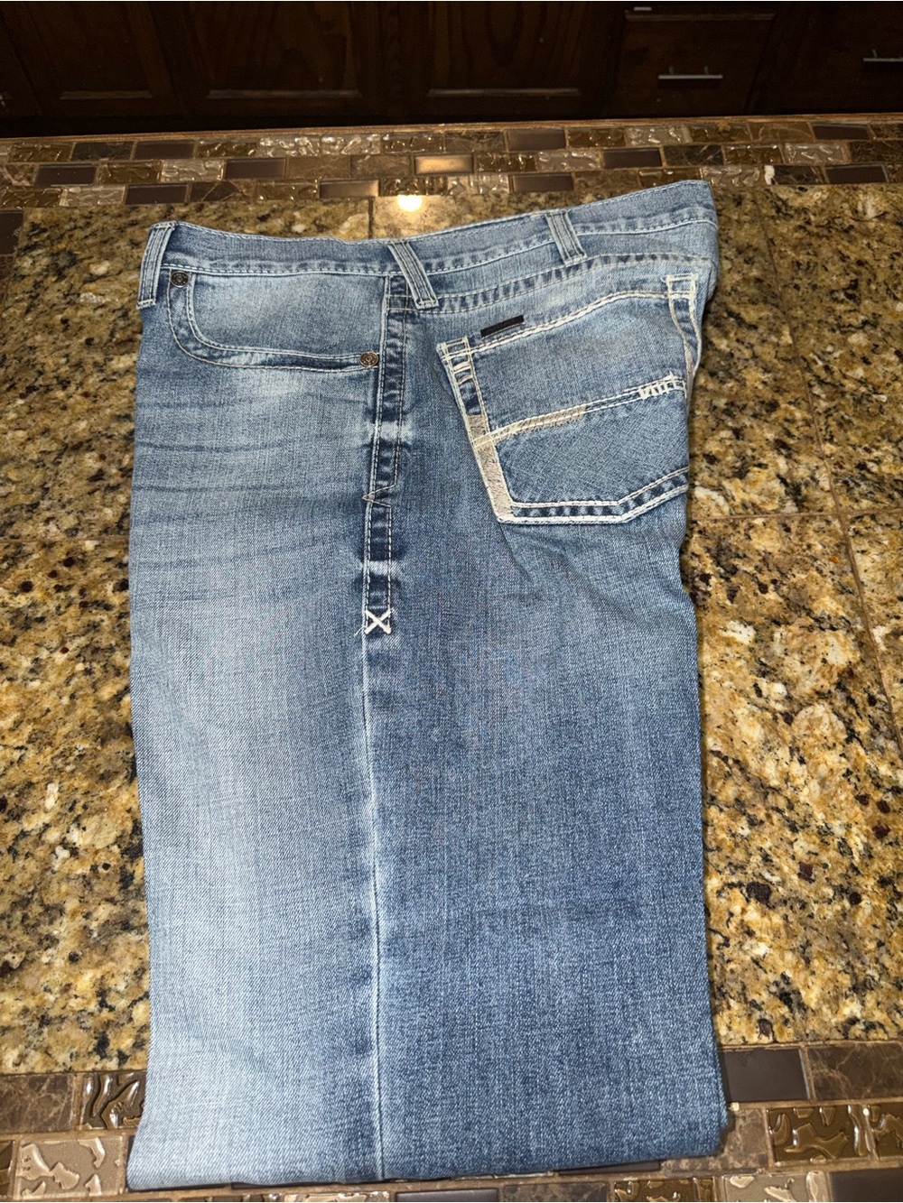 Ariat Men's Light Blue Straight Jeans